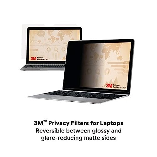 3M 14 Inch Laptop Privacy Filter PF140W9B Anti-Glare Matte 10H Water Resistant