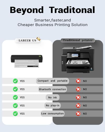 Labeer 8.5 x 11 U8 Monochrome Thermal Printer