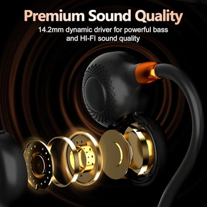 Ortizan I10 Open Ear Wireless Headphones Bluetooth 5.3 Dynamic Driver 10h Battery