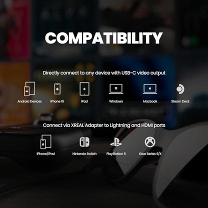 XREAL 130 Inches XR-7100RGL 240 x 201 OLED Smart Glasses