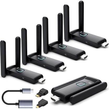 YUYUNLOMN G58F Wireless HDMI Transmitter with 4 Receivers 1080p