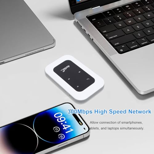 FOSA Portable WiFi Hotspot fosa9qrkvoxg5c 4G LTE CAT4 300Mbps Quad-Band