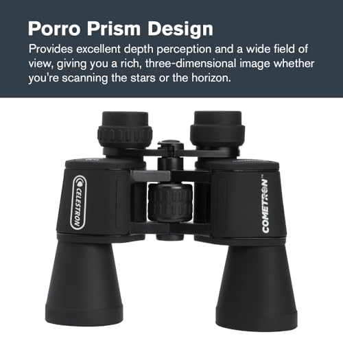 Celestron 50 Millimeter Cometron 71198-CGL 7 x 50 Porro Binoculars Water Resistant