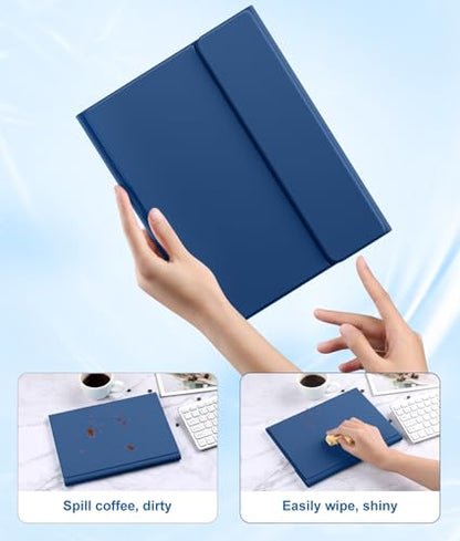 Harvopu iPad Case with Keyboard A2696/A2757/A2777 2022 10.9 Inches 11th Gen 2025 Model Soft Leather Modern Design
