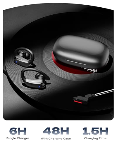 KTGEE T07 In-Ear Bluetooth Earbuds, 5.4 Technology, 80 Hours Playtime, Water-Repellent, Suitable for Students and Teens