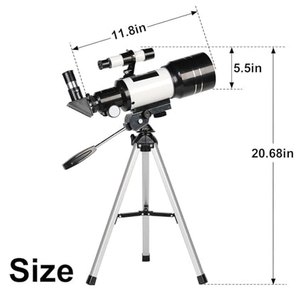 ToyerBee 70mm YC0001 Manual Focus Altazimuth Mount Portable Refractor Telescope