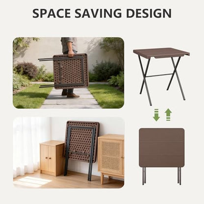 MAKE CHANGES 27" SC-YN-HWCFZ-BN Square Folding Table