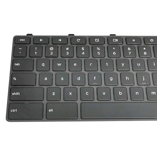 WWGTMC Dell Chromebook 11 3100 3110 3120 5190 USB-A Mechanical Backlit Keyboard QWERTY Black