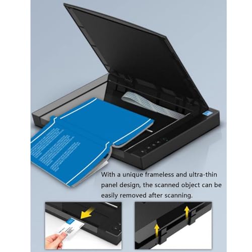 Hiedmeil A3 Flatbed Scanner 1200 DPI 8 Sec Auto-Scan LED Light Source