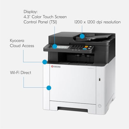 KYOCERA 16.2" D x 18" W x 16.4" H MA2600cwfx 1200 x 1200 dpi Laser Printer