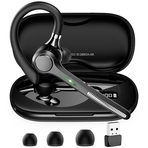 Ngsod In Ear G8 Bluetooth 5.4 Headset Active Noise Cancelling Wireless Earpiece