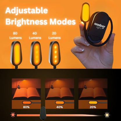 Amber Light+ B10 AL001 1.0W 4 LEDs Tabletop Book Light