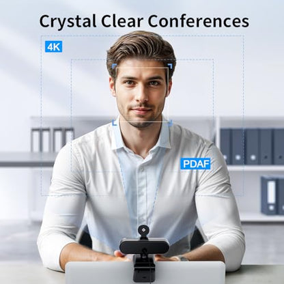EMEET NOVA E3131 4K Webcam 30FPS USB Webcam, CMOS Sensor, Compact Design