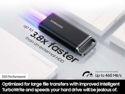 Samsung 8TB MU-PH8T0S/AM USB 3.2 Gen 1 External Solid State Drive Black