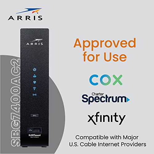 CommScope SBG7400AC2-RB 4 Ports 2350 Mbps Wi-Fi Router AC2350 Dual-Band Ethernet