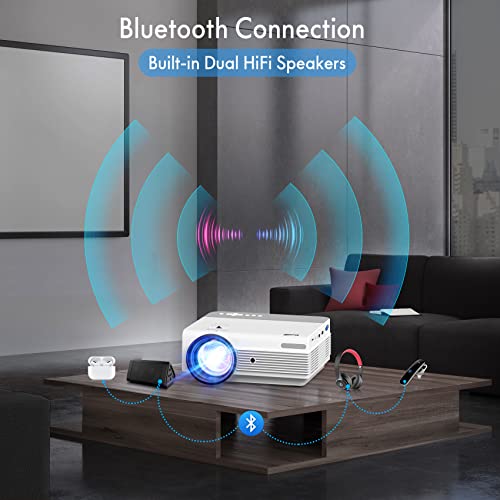Visoud 12" x 5" x 12" V6 1920 x 1080 9500 Lumen LCD Portable Projector
