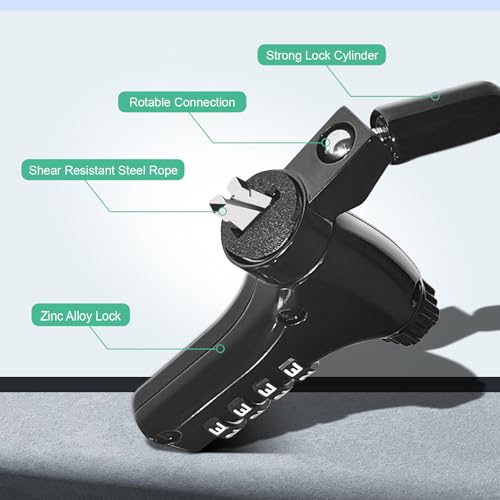 Universal 2M 6.5FT Laptop Combination Lock Anti-Theft Security Mechanism