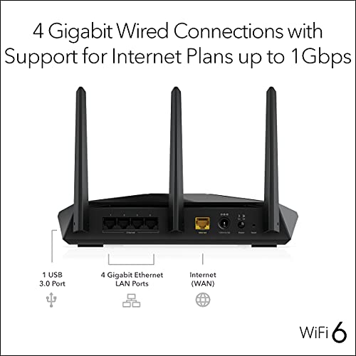 NETGEAR Nighthawk WiFi 6 Router RAX30 2400 Mbps Dual-Band Router