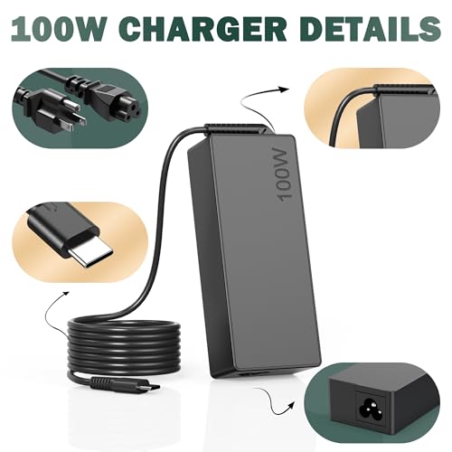 heesky 100W USB Type C Laptop Charger Charger Input: 100-240V Output: 20V/5A Model: SM65CL-01