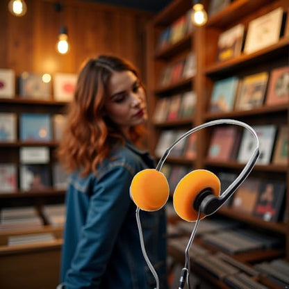 Junfamilee 1 PHFU008 Over-Ear Headphones Wired 20Hz-20kHz Dynamic Driver Orange