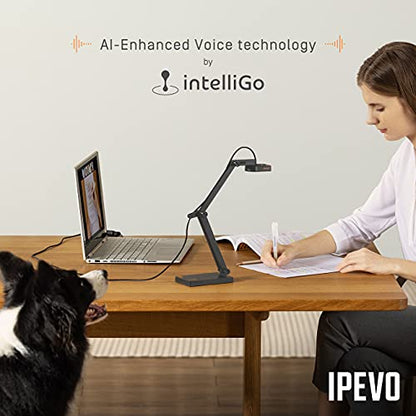 IPEVO V4K PRO USB Document Camera 8 MP 2448p 30 FPS 10 Inches Document Cameras