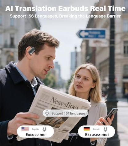 Vilupvie Y80 Wireless AI Earbuds with Instant Translation