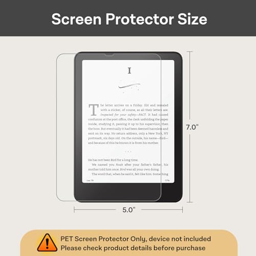 CoBak 3 Pack RM Anti-Glare Matte Screen Protector for 7" Kindle Paperwhite & Kobo Aura - High Clarity