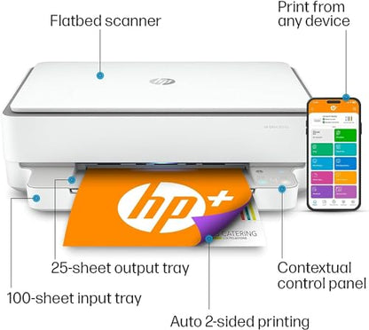 HP ENVY 6055e Color Inkjet Printer 1200 x 1200 DPI Automatic Duplex Network Ready