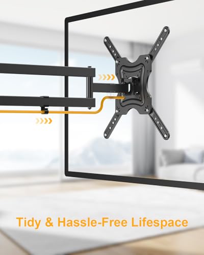 XVCAS Wall Mount for TV and Monitors 19-55 inch VESA 400x400mm Alloy Steel Black