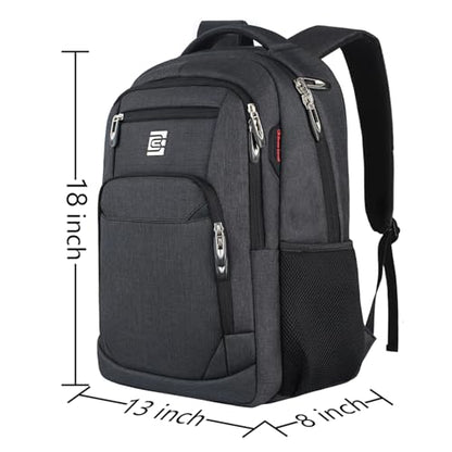 Volher 15.6 Inch Laptop Backpack YK-006 Black