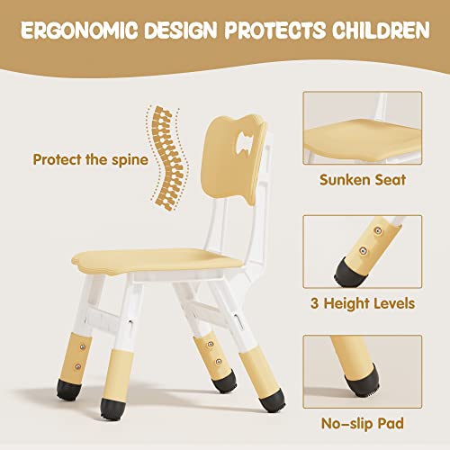 Brelley 23.6 x 23.6 inches BY-05 Kids Table and Chairs Set