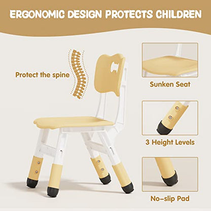 Brelley 23.6 x 23.6 inches BY-05 Kids Table and Chairs Set