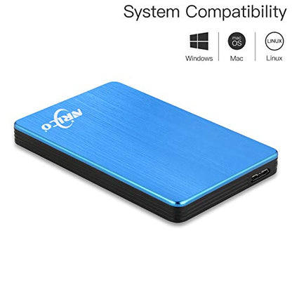 NRICO 500 GB External Hard Drive USB 3.0 2.5 Inch All-Platform Storage Solution