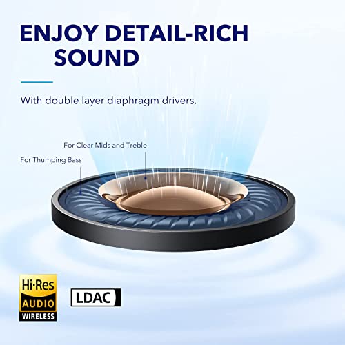 Soundcore by Anker A3936011 Wireless Noise Cancelling Earbuds 50H Battery Life Bluetooth 5.2 Comfortable Fit