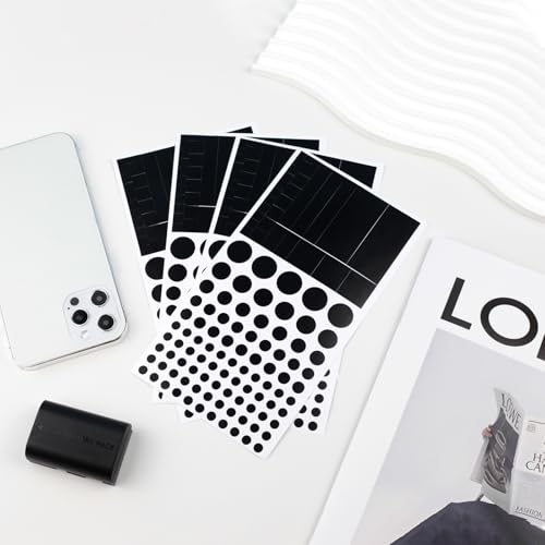 Brvlsoc Restickable Webcam Covers - Black, Multiple Sizes - Privacy Stickers for Laptops, Smartphones, Tablets, Smart TVs, Game Consoles