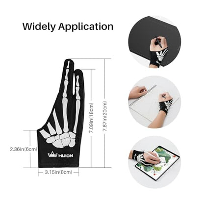 HUION Medium CR-01 Artist Glove Ambidextrous Comfortable Lycra Digital Drawing Tool