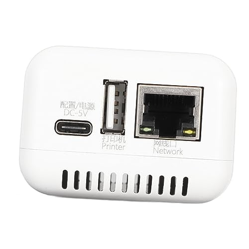 DAUERHAFT 3.94 x 3.54 x 2.36 inches DAUERHAFTzy2dr8c19b-11 USB 2.0 Network Print Server