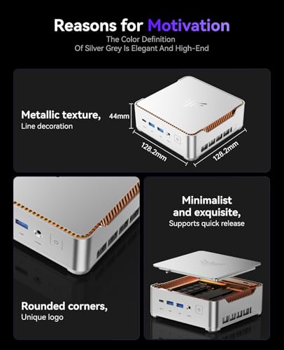 KAMRUI 5.04 inch P2 4K UHD Mini PC 60Hz