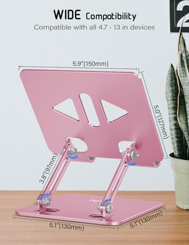 Aoviho Adjustable Tablet Stand T2 Aluminum Tablet Holder 4-12 inch