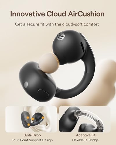 Baseus Open Ear design PM138 Wireless Earbuds with Adaptive Noise Cancellation and 40 Hour Playtime