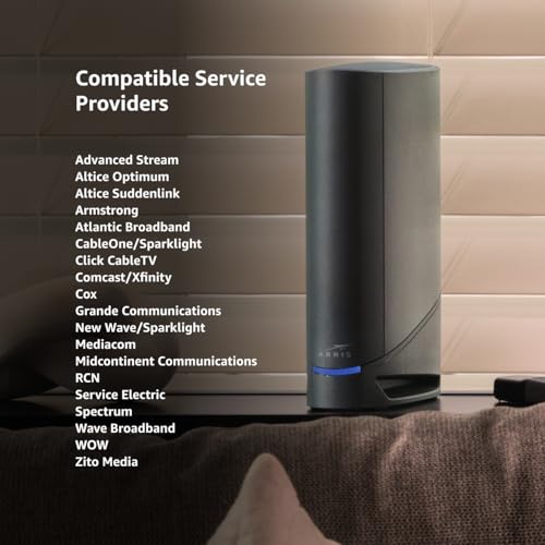 ARRIS G34-RB Ethernet, Wi-Fi 6 Cable Modem Router Combo, 4 Ports, 3000 Mbps