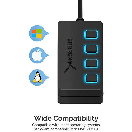 SABRENT 4-Port USB 3.0 Hub HB-UM43