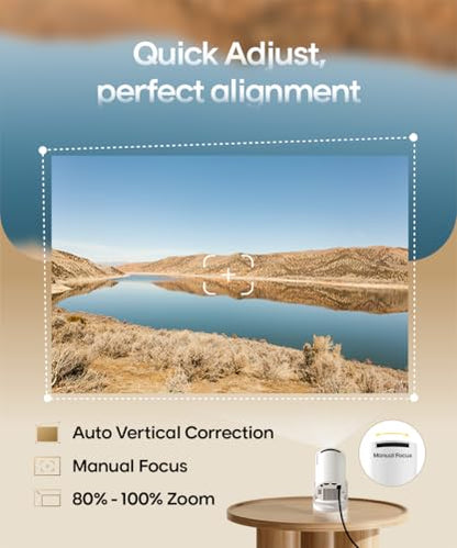 Alwtniet HY300Pro Mini Projector 1280 x 720 200 ANSI Lumens LCD Portable Video Projector