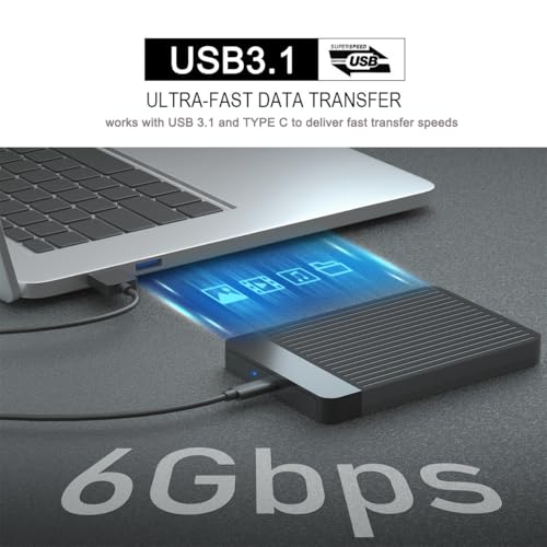 Tianken 120 GB 2.5-Inch External Hard Drive USB 3.1 Type C Serial ATA