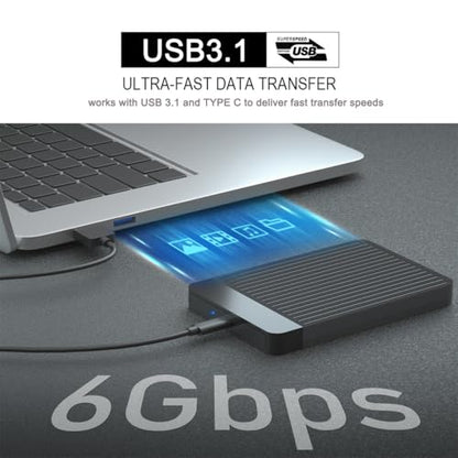 Tianken 120 GB 2.5-Inch External Hard Drive USB 3.1 Type C Serial ATA