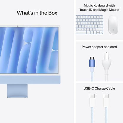 Apple 24" MD2T4LL/A M4 Chip 10-Cores 4.5K Retina Ultra Thin All-in-One Desktop Computer