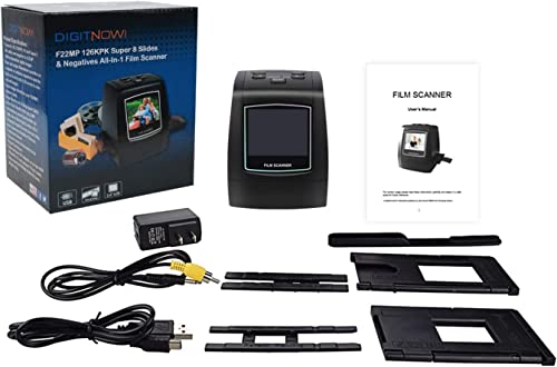DIGITNOW Film & Slide Scanner USB 7200dpi 24bpp CMOS 3.41"D x 3.43"W x 4.04"H
