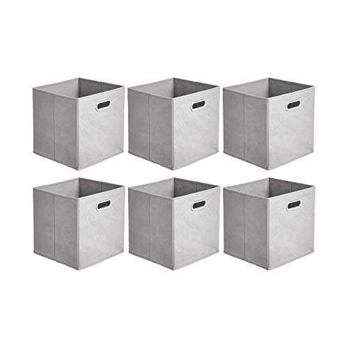 Amazon Basics 10.5" x 10.5" x 11" Fabric Storage Cube (6-Pack)