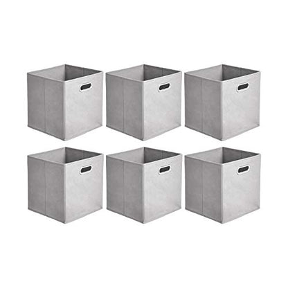 Amazon Basics 10.5" x 10.5" x 11" Fabric Storage Cube (6-Pack)