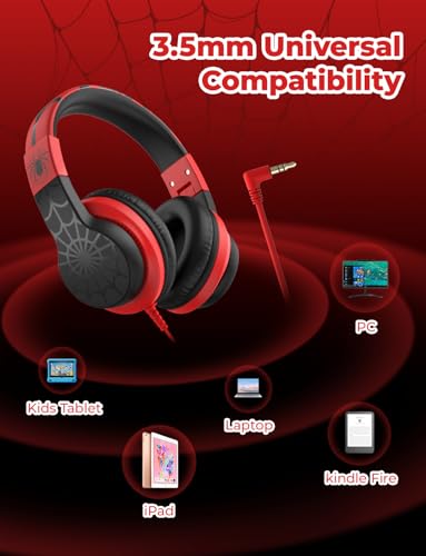 iClever HS19 On-Ear Headphones 32 Ohms 20Hz - 20KHz Wired for Kids